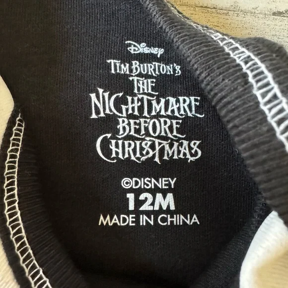 🍁 NEW Disney Nightmare Before Christmas Jack Skellington Baby Cosplay Bodysuit - Picture 8 of 11